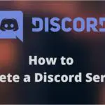 How to delete a Discord server