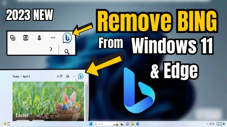 How to Remove Bing Search from Windows 11